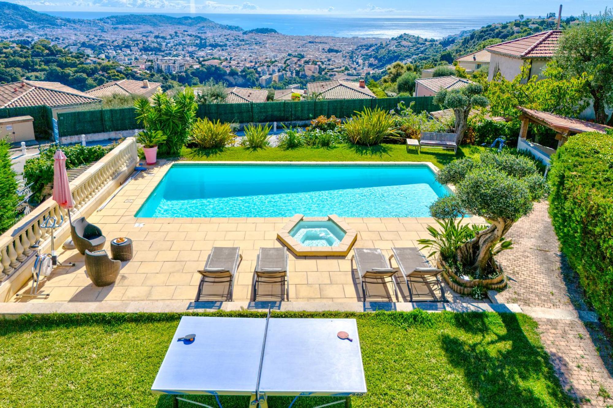 De Prestige Vue Panoramique Piscine Climatisation Nice