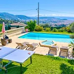 Villa De Prestige Vue Mer Panoramique Piscine Climatisation