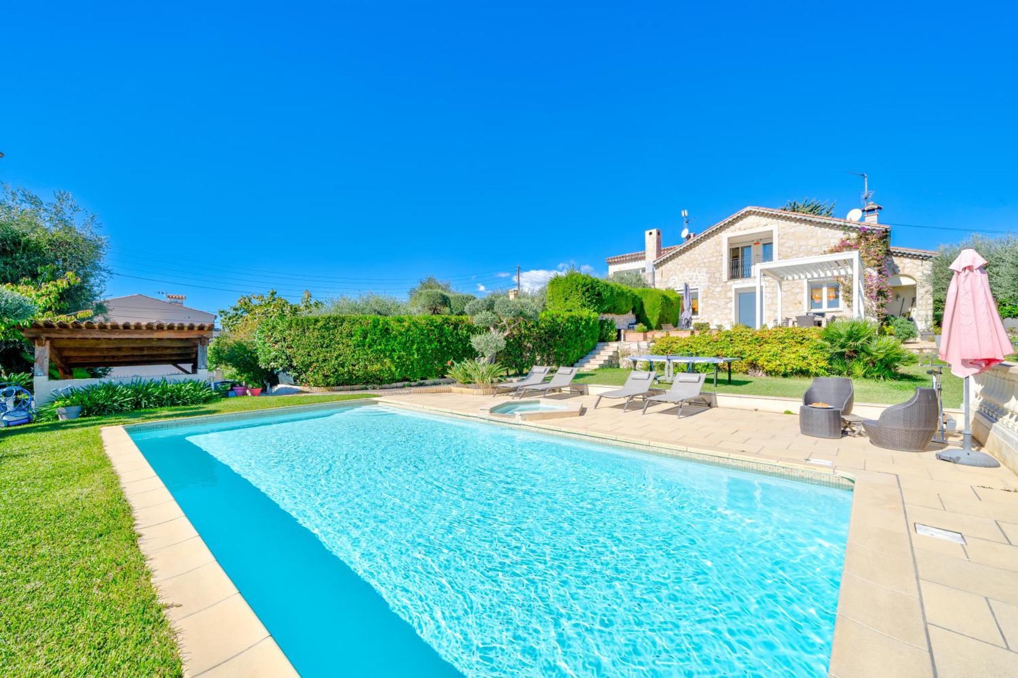 Villa De Prestige Vue Panoramique Piscine Climatisation Nice